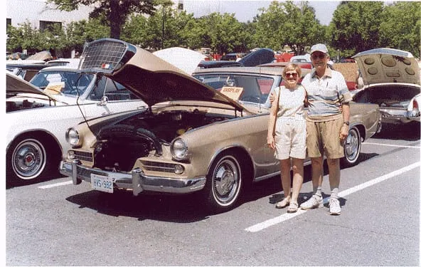 Bill & Joan Patterson next to their 1963 GT Hawk at the 2004 International SDC Meet in Charlotte, North Carolina