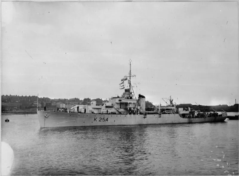 HMCS Ettrick, a Frigate which was assigned Convoy duties in 1943