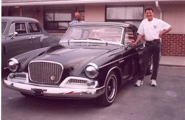 Ian Graham with his 1961 Hawk