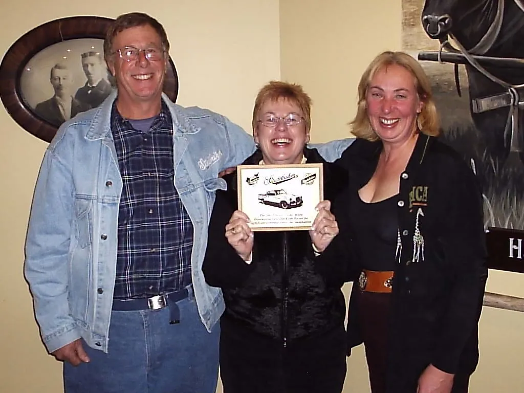 Keith & Jane Barrett with the Lloyd Crowdis Award