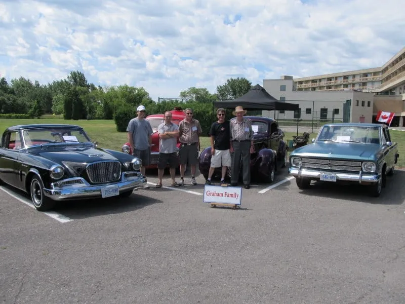 The Graham family at the 2012 Studebaker Made in Canada celebration
